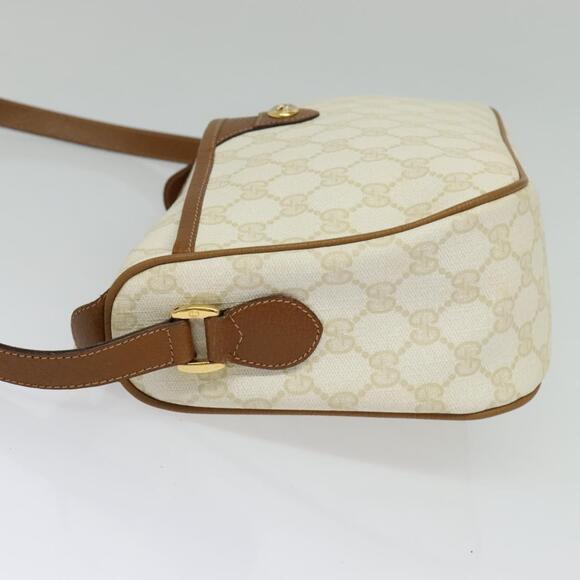 GUCCI GG Supreme Shoulder Bag Pvc White Gold 89 02 077 - Picture 4 of 16